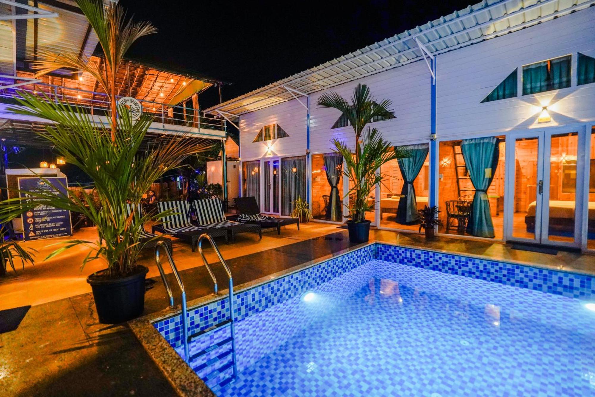 Bayview Cottage Pool Andžuna Exteriér fotografie