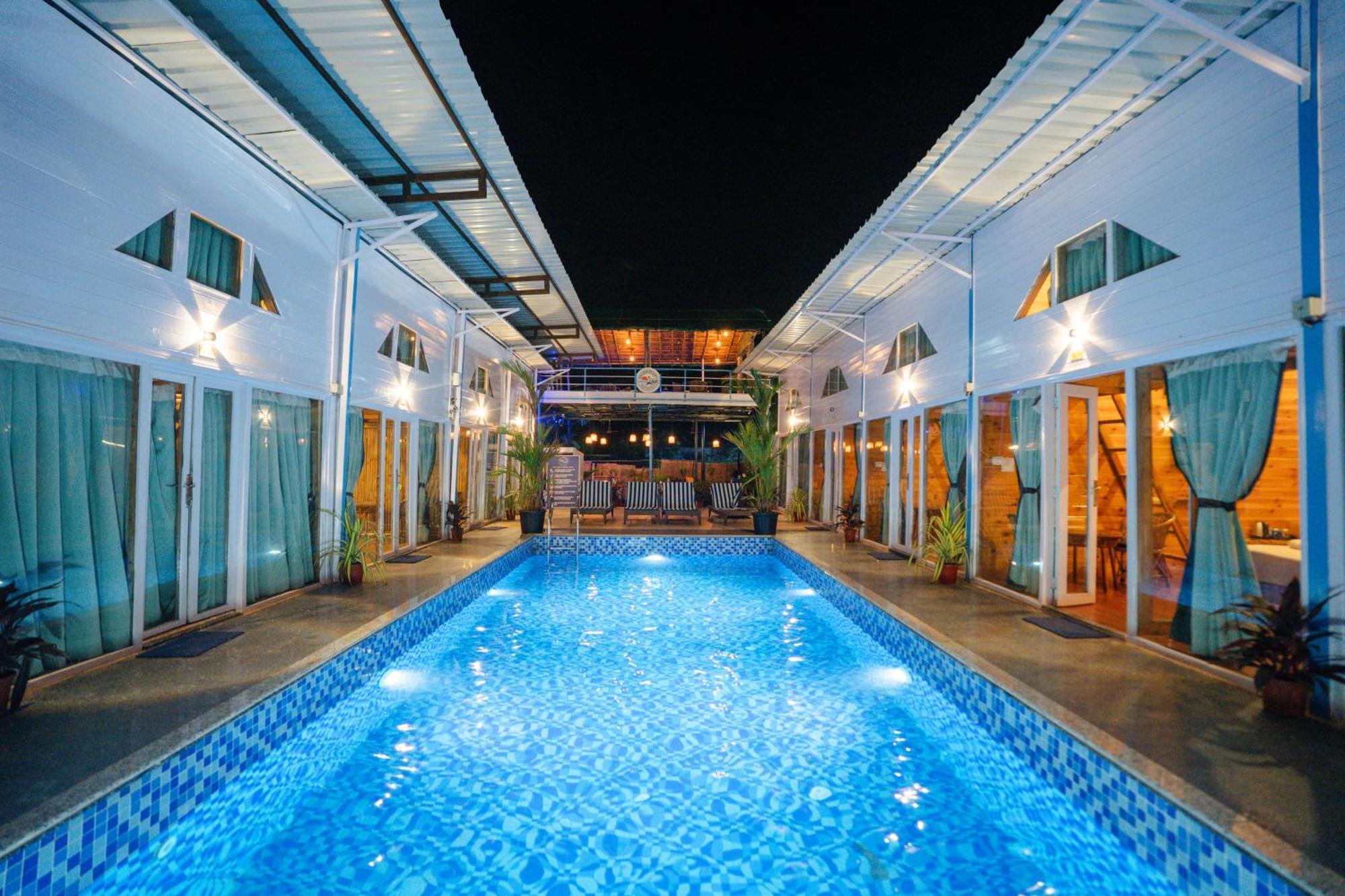 Bayview Cottage Pool Andžuna Exteriér fotografie