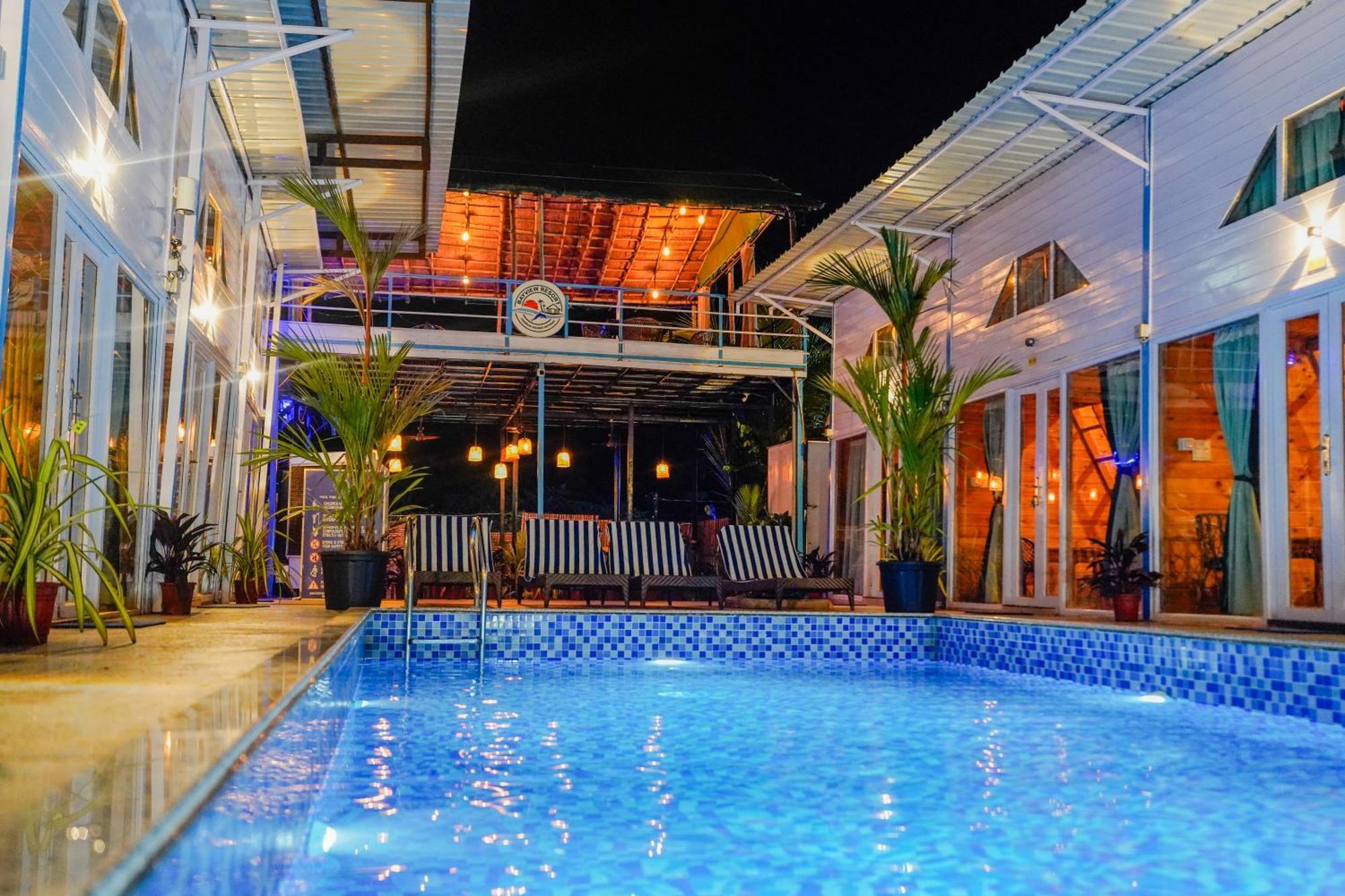 Bayview Cottage Pool Andžuna Exteriér fotografie
